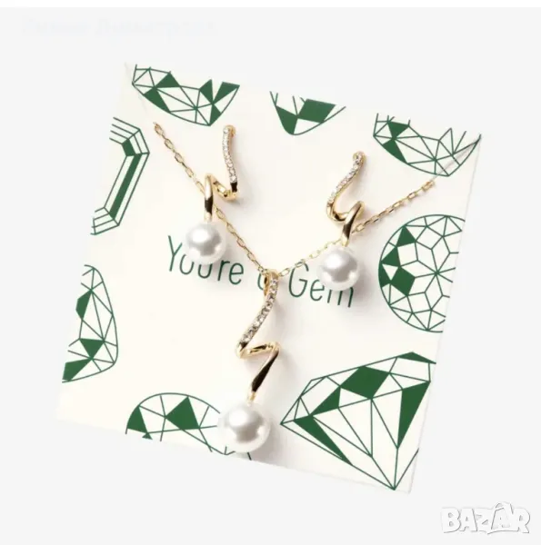 Комплект бижута с перли Hidden Gems - Обици и колие - Орифлейм - Oriflame , снимка 1