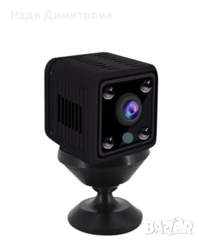 Мини безжична Wi-Fi IP камера X6 Full HD 1080P с нощно виждане и детектор за движение, снимка 4 - IP камери - 55799654