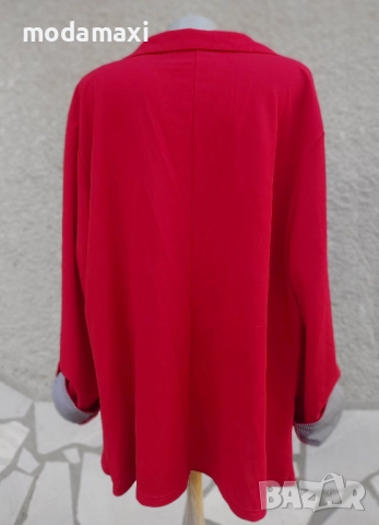 4XL Ново червено сако, снимка 7 - Сака - 52408371
