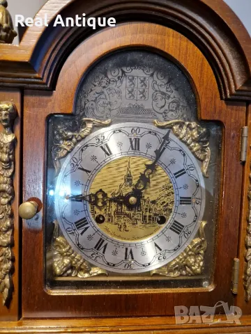 Прекрасен антикварен колекционерски холандски настолен каминен часовник , снимка 7 - Антикварни и старинни предмети - 49093939
