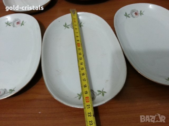 Стар български порцелан чинии, снимка 3 - Антикварни и старинни предмети - 36006524