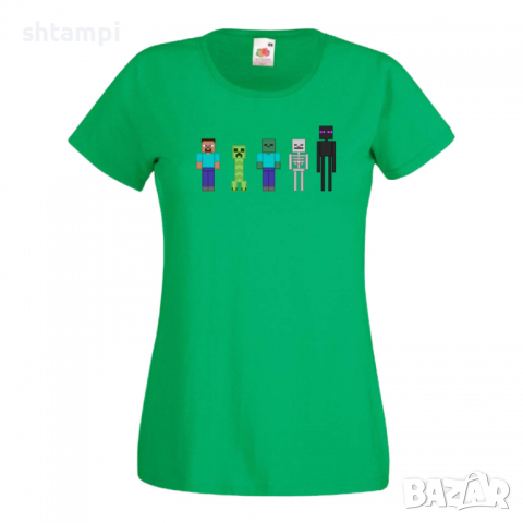 Дамска тениска Minecraft 7 майнкрафт Minecraft,Игра,Забавление,подарък,Изненада,Рожден Ден., снимка 9 - Тениски - 36520921