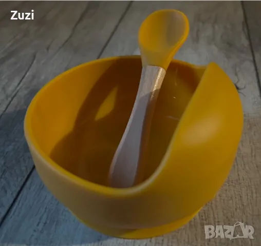 Нов комплект противоразливна купа и лъжица, снимка 2 - Прибори, съдове, шишета и биберони - 49217260