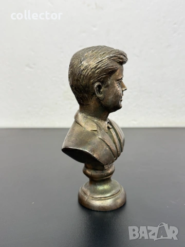 Метален бюст / статуетка на Джон Кенеди. №7964, снимка 7 - Колекции - 53857133