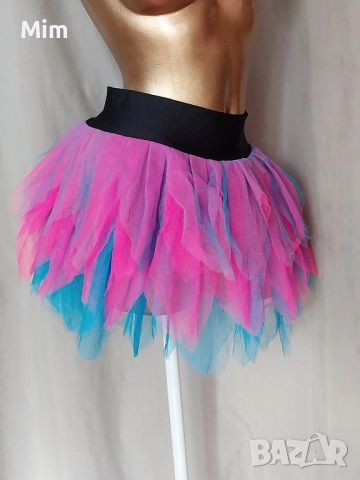 Пола / туту / в розово и синьо с пандела , снимка 3 - Поли - 51715793