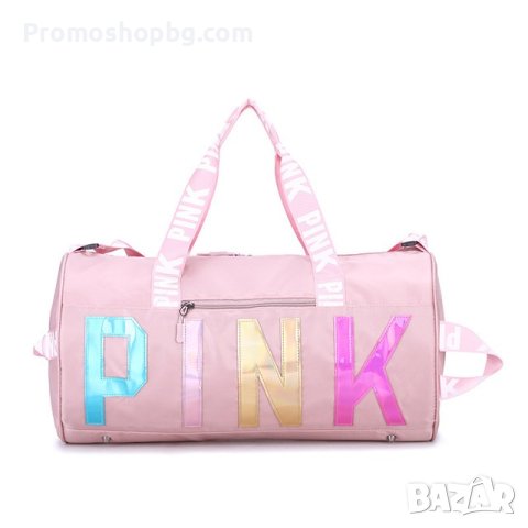 Спортен сак Pink, gym bag, travel bag, чанта за фитнес, снимка 1 - Сакове - 41413787