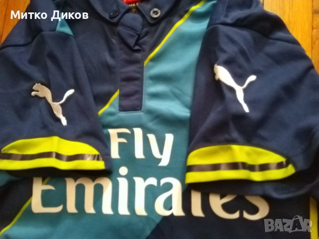 Арсенал Футболна тениска 2014-2015 трети екип маркова на Пума размер реален юноши Л-13-15г №8 Артета, снимка 5 - Футбол - 41713468