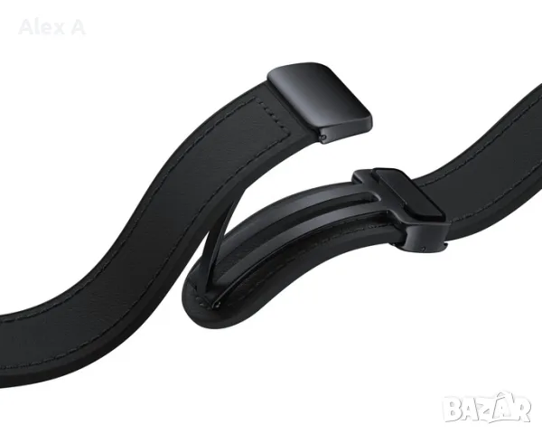 D-Buckle Hybrid Eco-Leather Каишка За Samsung Black, снимка 5 - Смарт гривни - 56033738