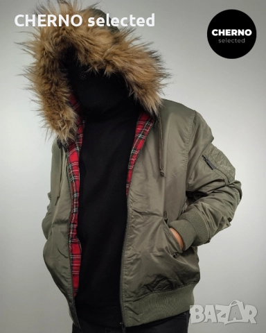 Яке бомбър с качулка HARRINGTON N2B Hooded Bomber Jacket – Размер L•XL – Отлично състояние