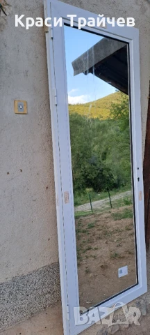 Алминиева врата с огледало от двете страни , снимка 1