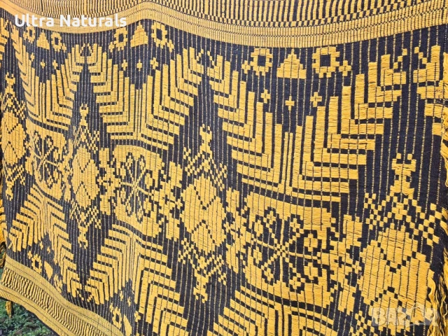 Стар вълнен ковьор, ръчно тъкан, снимка 7 - Други - 53126529