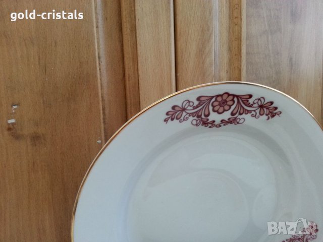 Стар български порцелан чинии, снимка 3 - Антикварни и старинни предмети - 34338281