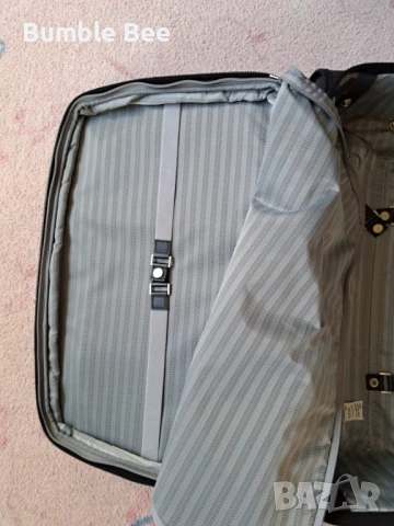 Kуфар Почти Запазен Колелца Пътнически Ръчен Багаж 57/38/23 Черен, снимка 7 - Куфари - 50633898