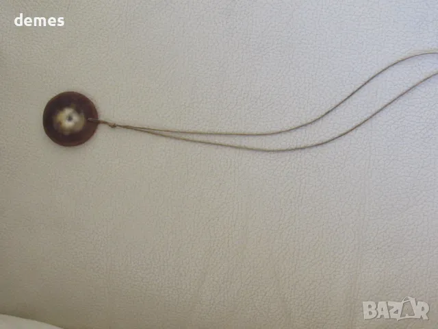 Колие с рог от благороден елен, Монголия, снимка 4 - Колиета, медальони, синджири - 48274249