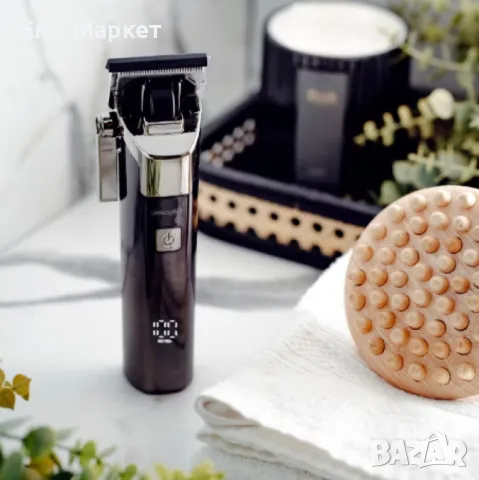 Машинка за подстригване зареждаща се Voltz, USB, 3W, Литиева батерия 2000mAh, Водоустойчива, Черна, снимка 5 - Машинки за подстригване - 49279727