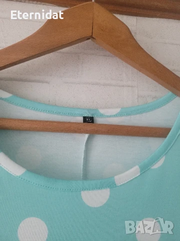 Лятна дълга рокля на точки , снимка 4 - Рокли - 50567720