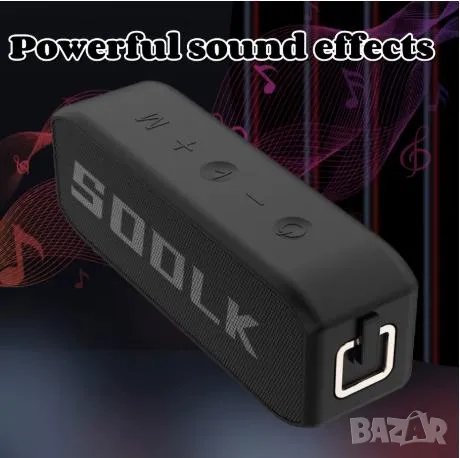 SODLK 40W IP67 Waterproof BT5 Dual Horn Surround Sound TWS Interconnection Mic Call Function TF card, снимка 5 - Тонколони - 48295600