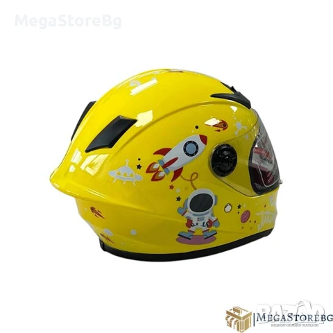 Детска каска 506 - размер М - Жълта, снимка 4 - Аксесоари и консумативи - 50526603