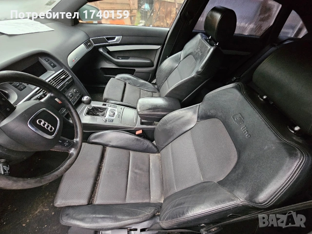 Седалки с подгрев S-line за Ауди Audi A6 C6 4F, снимка 3 - Части - 53617824