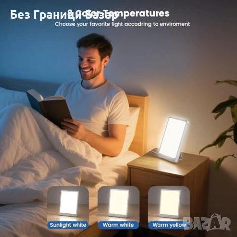 Нова тъжна SAD лампа 10 000 Lux светлинна терапия USB таймер памет, снимка 2 - Друга електроника - 53008390