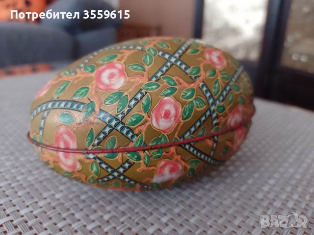метална кутия Яйце с рисунки от остров Мадейра, снимка 3 - Декорация за дома - 39099359