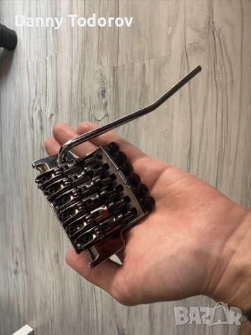 Ibanez Original Edge Tremolo Bridge (Made in Japan / Gotoh) – Cosmo Black + Ръчка, снимка 11 - Китари - 55874291