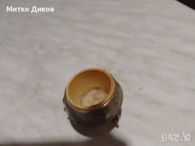 винтидж СССР солница от соца мелхиор, снимка 2 - Прибори за хранене, готвене и сервиране - 56230772