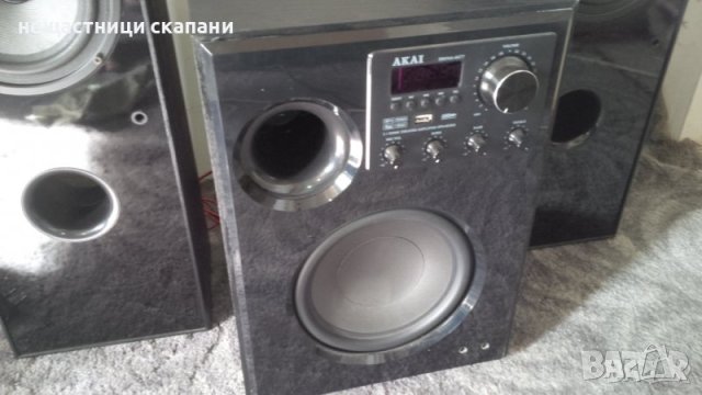 Аудио система AKAI SS034A-66T, 2.1, 100 W, Bluetooth, USB, Karaoke, Черна, снимка 7 - Тонколони - 44438415