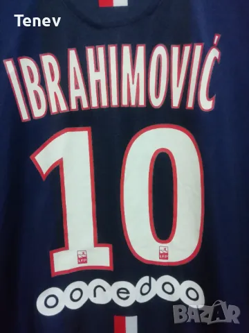 Paris Saint-Germain Ibrahimovic Nike оригинална тениска фланелка ПСЖ Ибрахимович размер L PSG, снимка 3 - Тениски - 49508461