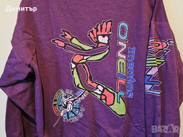 Блуза на O'neill Mentos World Cup 1990 Italy snowboard ski Large спорт ретро блуза , снимка 17 - Блузи - 53411144