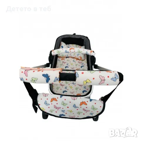 Комплект чанта, калъф за борд и протектори за дръжка - малки пеперуди, снимка 1