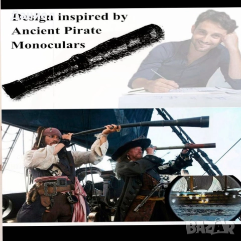 Бронзов далекоглед, телескоп с античен дизайн, снимка 4 - Подаръци за мъже - 47234677