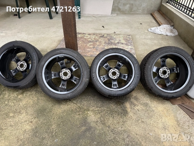 Джанти с гуми в добро състояние 8j*18H2. ET43.  5*112, снимка 6 - Гуми и джанти - 53249678