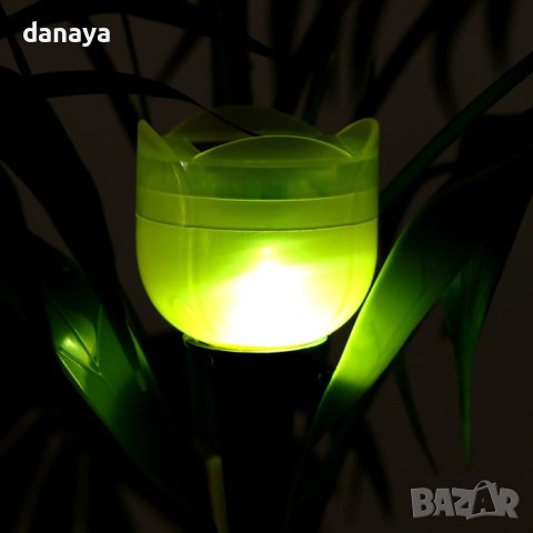 3828 Градинска соларна лампа Лале, снимка 4 - Градински мебели, декорация  - 41493196
