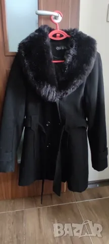 Черно дамско палто