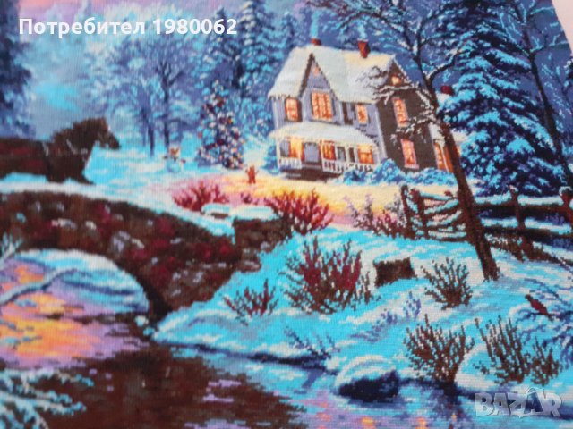 Гоблен Свята нощ, снимка 6 - Гоблени - 32672016