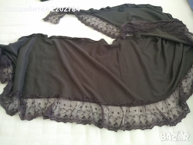 Коприна и вълна - прекрасен дамски шал с подарък., снимка 7 - Шалове - 30867089