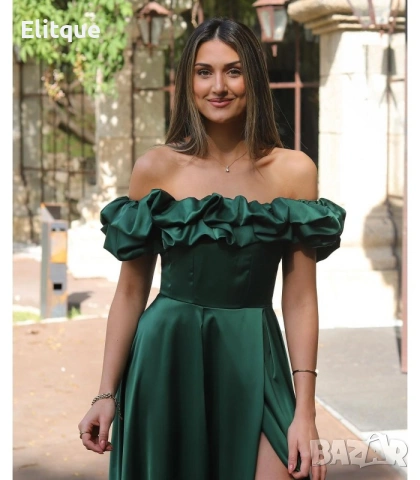 Дълги елегантни ,сатенени официални рокли , снимка 2 - Рокли - 53195632