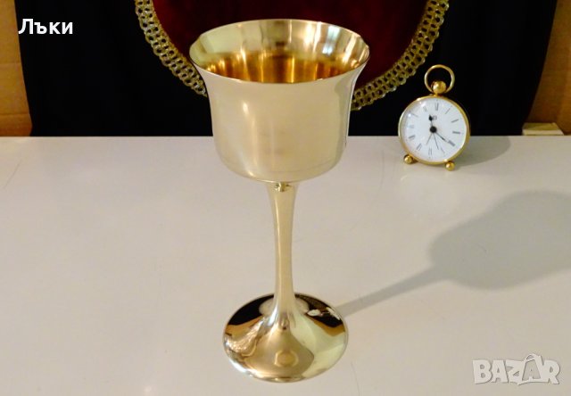 Бронзова чаша за вино 21 см.,460 гр. , снимка 4 - Антикварни и старинни предмети - 41693276