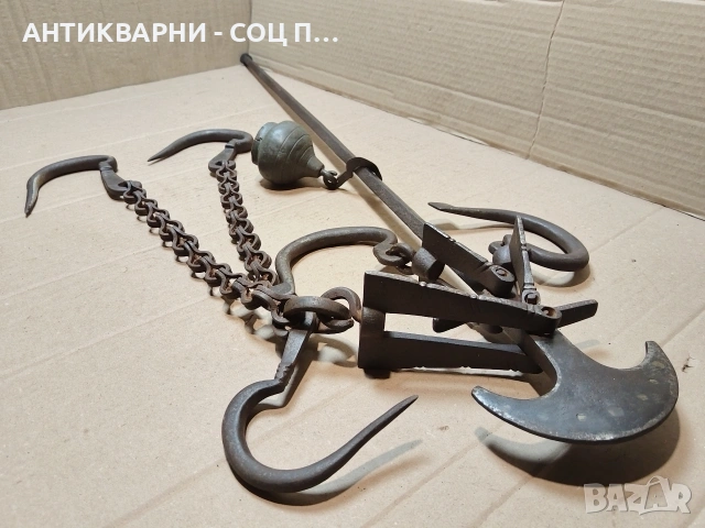 Голям Стар Кован Османски Кантар. / НОМЕР 1584., снимка 5 - Антикварни и старинни предмети - 53669698