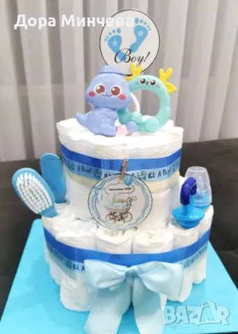 Памперсови тортички, снимка 3 - Пелени, памперси - 50339095