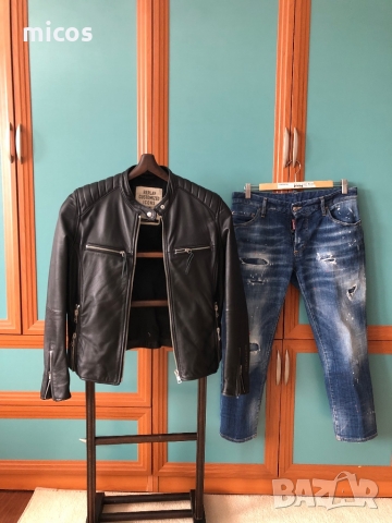 395 лв до 30.11!Replay,марково оригинално естествена кожа яке, снимка 18 - Якета - 36070060