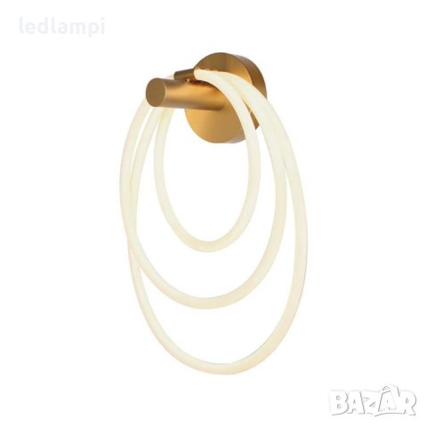 LED Аплик 36W Златен Топло Бяла Светлина