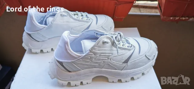 Оригинални маркови мъжки маратонки EMPORIO ARMANI - 40 номер, снимка 2 - Маратонки - 49934543