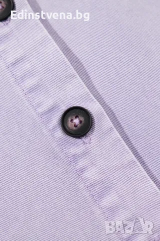 Дамска светлолилава дънкова рокля тип риза, снимка 7 - Рокли - 49966433