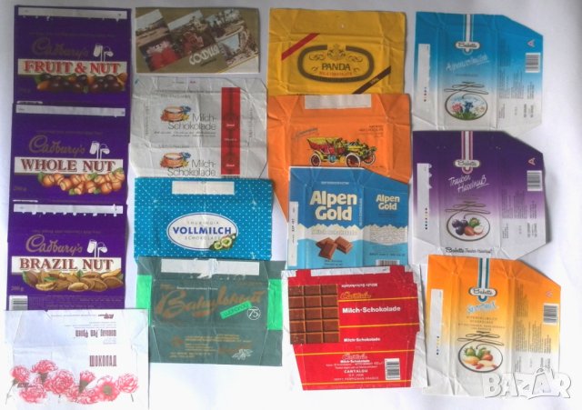 Стара колекция на опаковки от шоколади 100 броя, снимка 5 - Колекции - 41368003