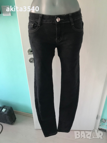 Черен панталон, снимка 4 - Панталони - 36207280