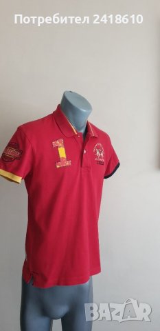 La Martina IBIZA Pique Cotton Slim Fit Mens Size S ОРИГИНАЛНА Тениска!, снимка 9 - Тениски - 41729317