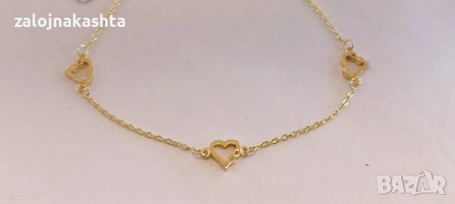 Нова-Златна гривна-2,28гр/14кр, снимка 3 - Гривни - 52735093