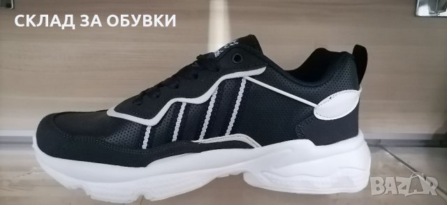 Мъжки Маратонки код-4123 сини, снимка 2 - Маратонки - 34485846